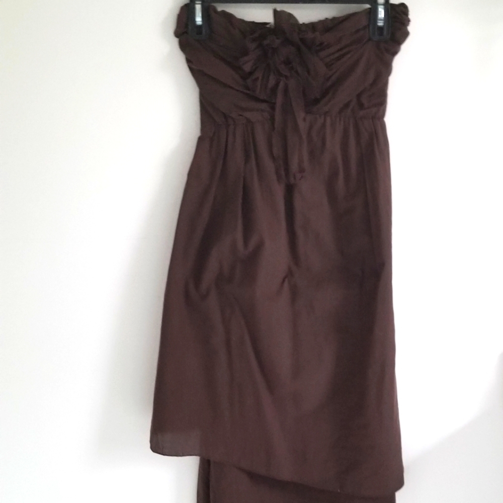 Siste's Strapless Sundress Chocolate Brown Italy